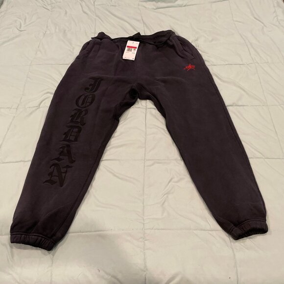 NWT Mens Nike Jordan Awake Sweatpants Standard Fit Cotton $150 FQ5445-010 NEW - Picture 3 of 11